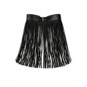 Western Fringe Belt Studded Faux Leather Boho Festival Cowboy Statement Waist